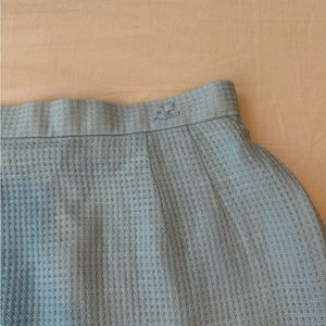 Courreges light blue skirt